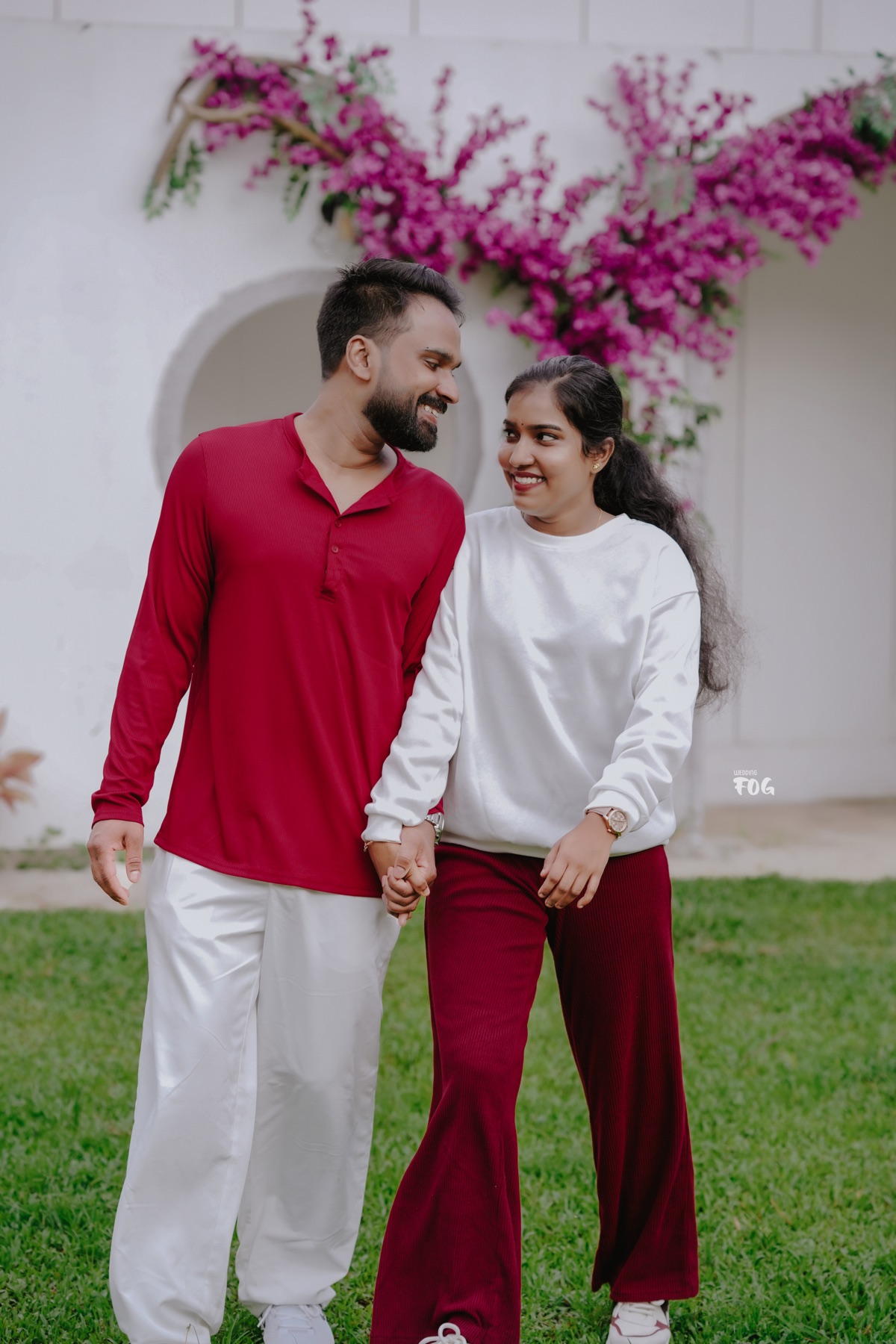 Joyal and Divyamol smiling together